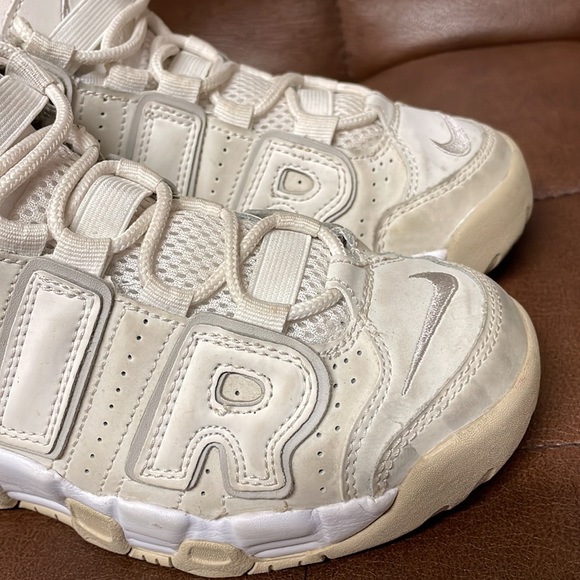 Nike Air Uptempo Kids White Sneakers - Picture 9 of 14